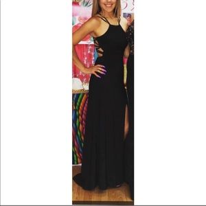 Black party gown